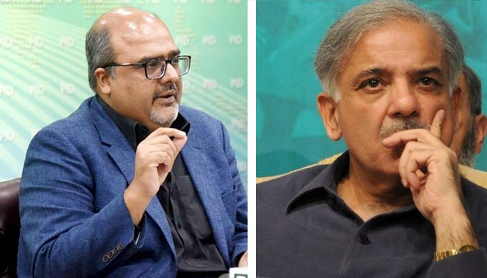 Shehzad Akbar and Shahbaz Sharif