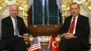 Joe Biden and Tayyip Erdogan