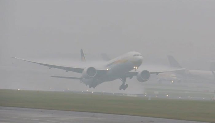 Karachi Airport Fog