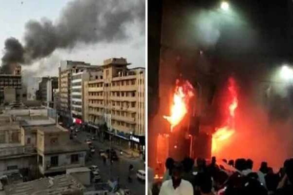 کوآپریٹو مارکیٹ آتشزدگی: تاجروں کا نقصان کے ازالے کیلئے 24 گھنٹے کا الٹی میٹم