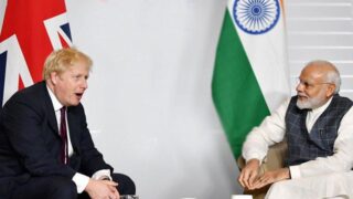 Modi Boris Johnson Meeting