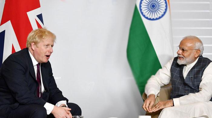 Modi Boris Johnson Meeting