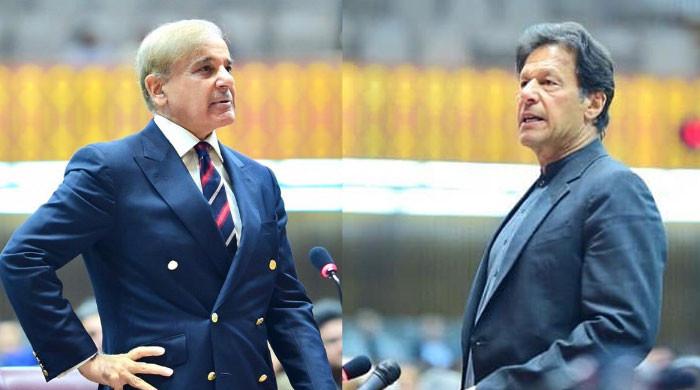 Shahbaz Sharif and Imran Khan