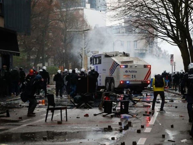 Belgium Protests Clashes