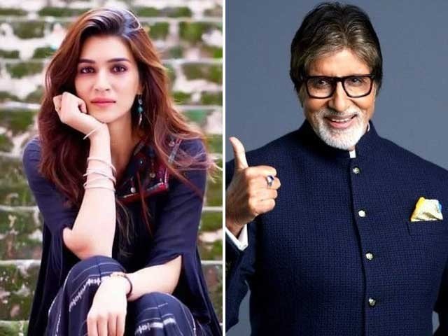 Kriti Sanon and Amitabh Bachchan