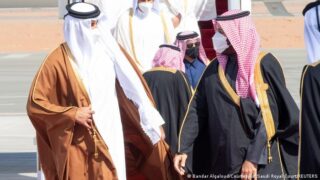 Mohammed bin Salman and Tamin al-Thani