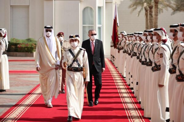 صدر رجب طیب ایردوان قطر کے دورے پر