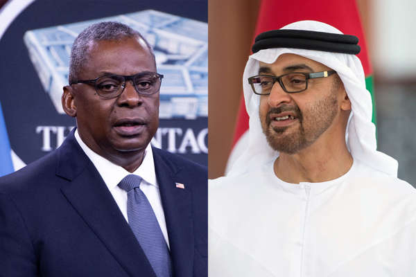 Lloyd Austin and Sheikh Mohammed bin Zayed