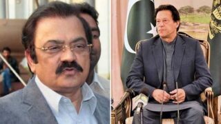 Rana Sanaullah and Imran Khan