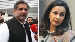 Shahid Khaqan Abbasi and Sherry Rehman