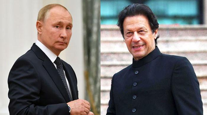 Vladimir Putin and Imran Khan