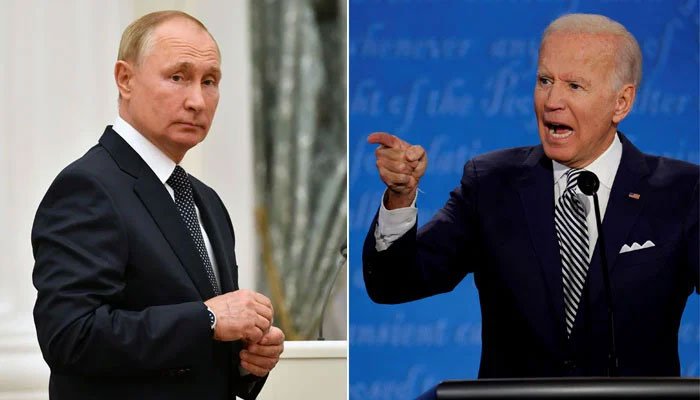 Vladimir Putin and Joe Biden