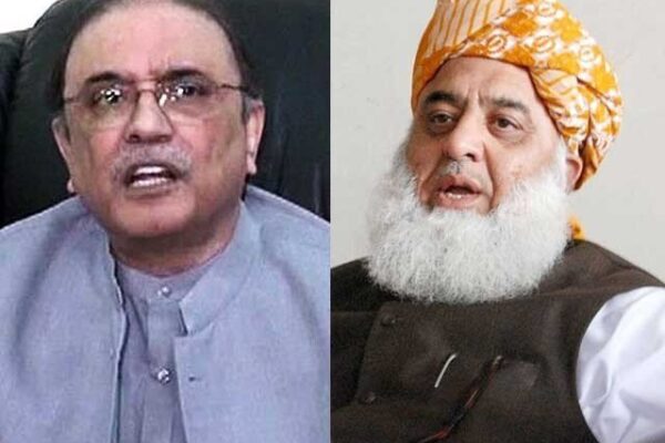 تحریک عدم اعتماد پر پی پی پیش پیش رہے گی، آصف زرداری کی فضل الرحمان کو یقین دہانی