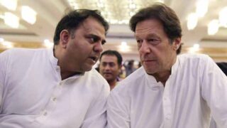 Fawad Chaudhry and Imran Khan