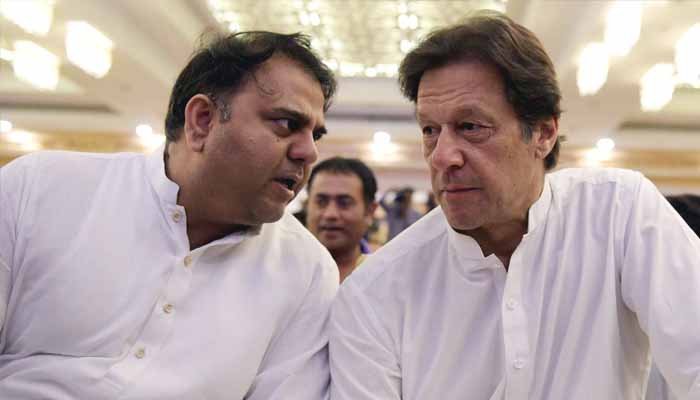 Fawad Chaudhry and Imran Khan