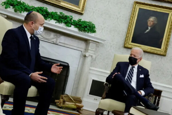 بینیٹ کا بائیڈن سے ایران پر جوہری پابندی، تہران کی جارحانہ پالیسی پر تبادلہ خیال