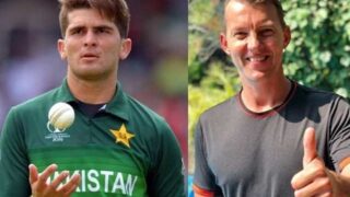 Shaheen Shah Afridi and Brett Lee