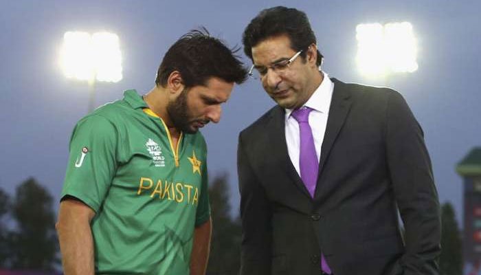 Shahid Afridi and Wasim Akram