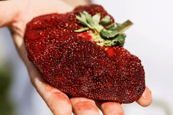 دنیا کی سب سے بڑی اسٹرابیری، وزن دس اونس