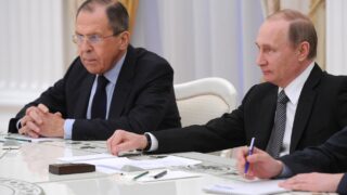 Vladimir Putin and Sergei Lavrov