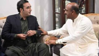 Bilawal Bhutto and Nadeem Afzal Chan