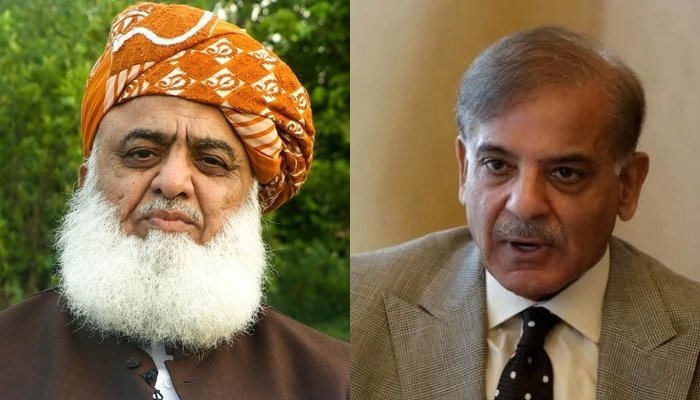 Maulana Fazlur Rehman and Shahbaz Sharif