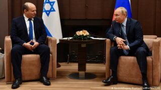 Naftali Bennett and Vladimir Putin
