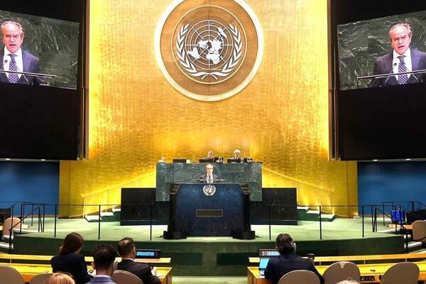 پاکستان نے اقوام متحدہ میں ہرمز کے آبنائے میں بحری آمدورفت کی فوری بحالی کا مطالبہ کر دیا