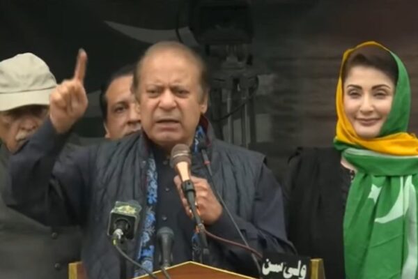 نواز شریف نے مظفر آباد میں انتخابی مہم کا آغاز کر دیا، آزاد کشمیر کا وزیراعظم بننے کا مذاق بھی کیا