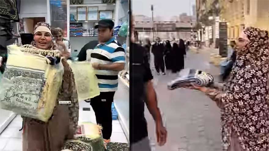 Rakhi Sawant Performs Umrah, Distributes Prayer Mats