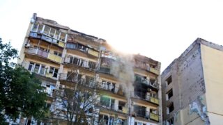 Russian Strikes Kill 2 in Ukraine, Kyiv Hit Overnight