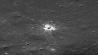 NASA Probe Spots Massive New Moon Crater
