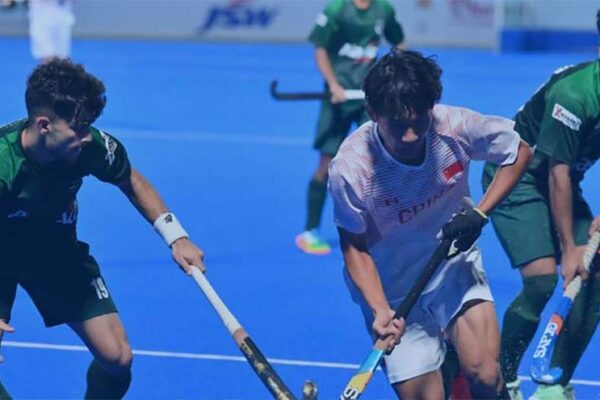 پاکستان جونیئر ہاکی ٹیم نے چین کو 4-2 سے شکست دے دی