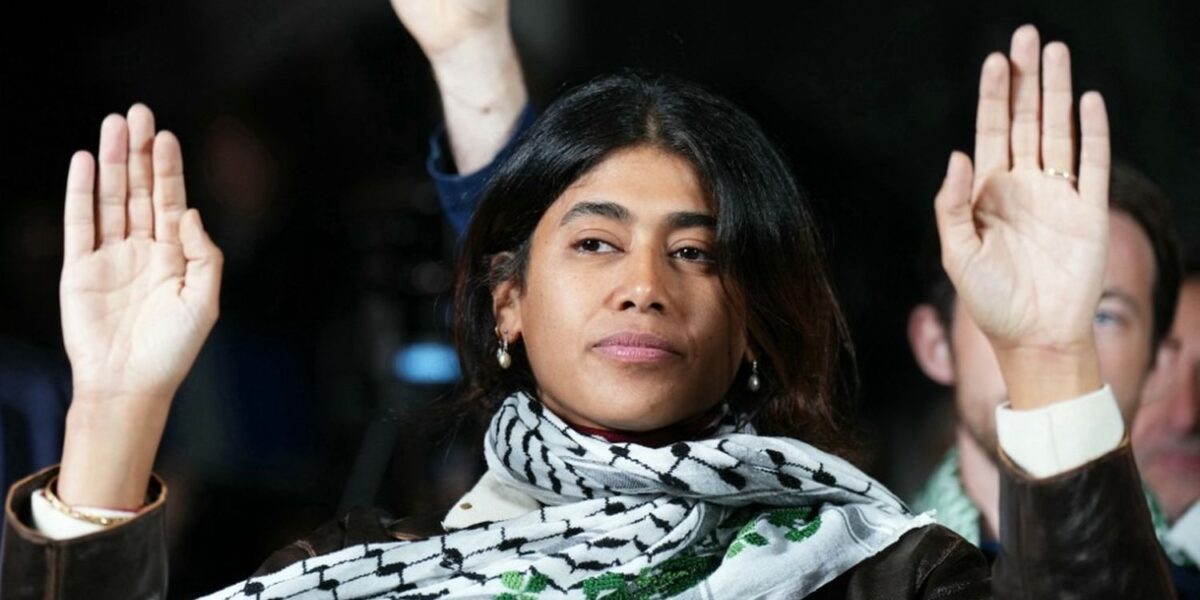 French Jewish Leader Accuses MEP Rima Hassan of Siding With Hamas After Flag Incident