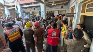 School Roof Collapse in Pakistan Kills at Least 28 Children