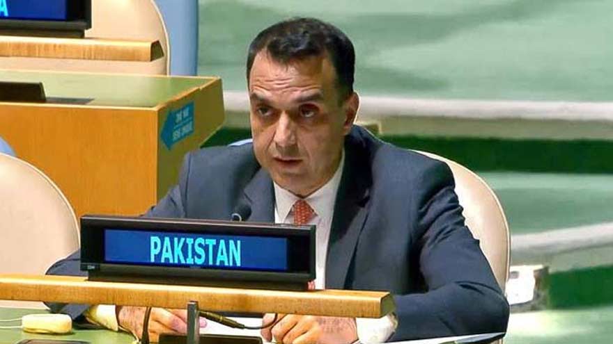 Pakistan Demands Gaza Civilian Protection, Renews Call for Palestinian and Kashmiri Self-Determination at UN