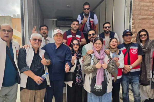 پاکستانی اداکاروں کا اردن میں غزہ کے مہاجر خاندانوں کے لیے امدادی مشن