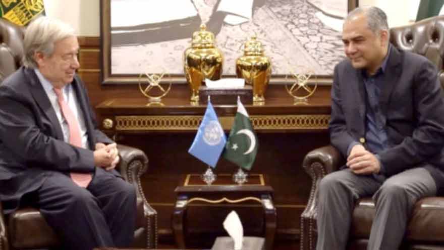 Guterres Holds Security Talks With Pakistan Ministers in Islamabad